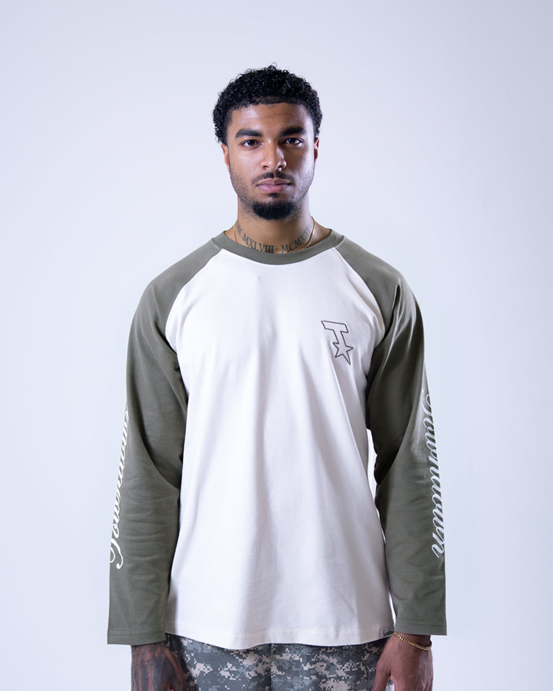 Olive Classic Logo Longsleeve